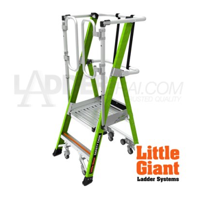 19702 บันไดไฟเบอร์กลาส 2' (1.19 ม.) ไม่มีขาค้ำ SAFETY CAGE 2.0 No.19702 LITTLE GIANT
